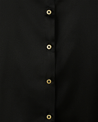 Блуза из обнимающего шелка в черном