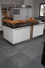 Плитка-сланец черный, натуральный скол Pharaon 600x600x10