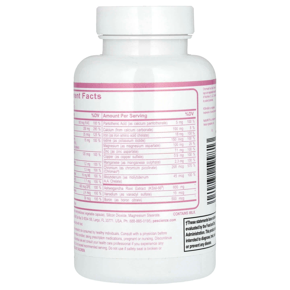 PEScience, TruMulti, формула для женщин, 90 капсул