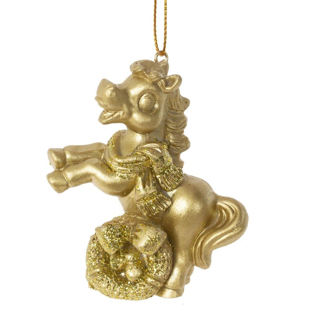 GAEM Фигурка декоративная подвесная "Лошадка", L6,5 W3,5 H7 см, 2в.