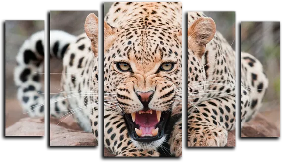 Модульная картина "Леопард"