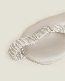 ZARA HOME МАСКА ДЛЯ СНА, ЖЕЛТОВАТО-БЕЛЫЙ