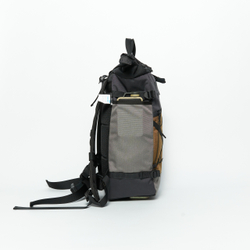 Рюкзак Rolltop Grubo 500 M бежево-коричневый/серо-зеленый/мокрый асфальт