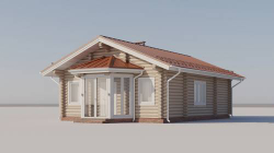 Проект Дома 83кв. м из бруса Д-41