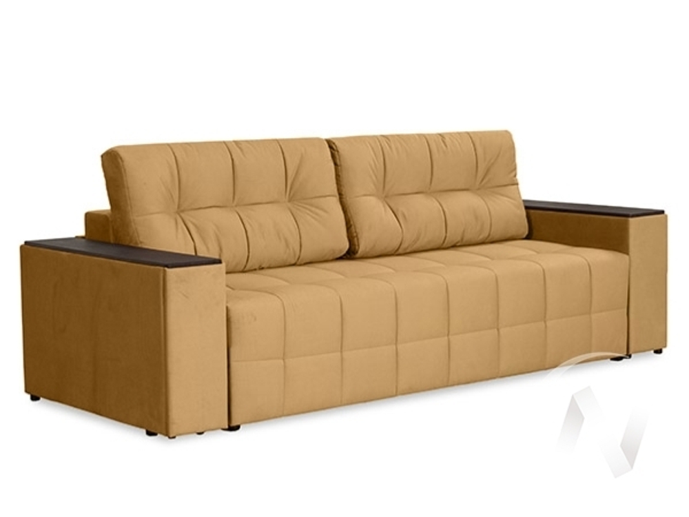 Диван прямой Элегант БД (2022) ДЕКОР ВЕНГЕ/GROUND 13 (темно-бежевый)