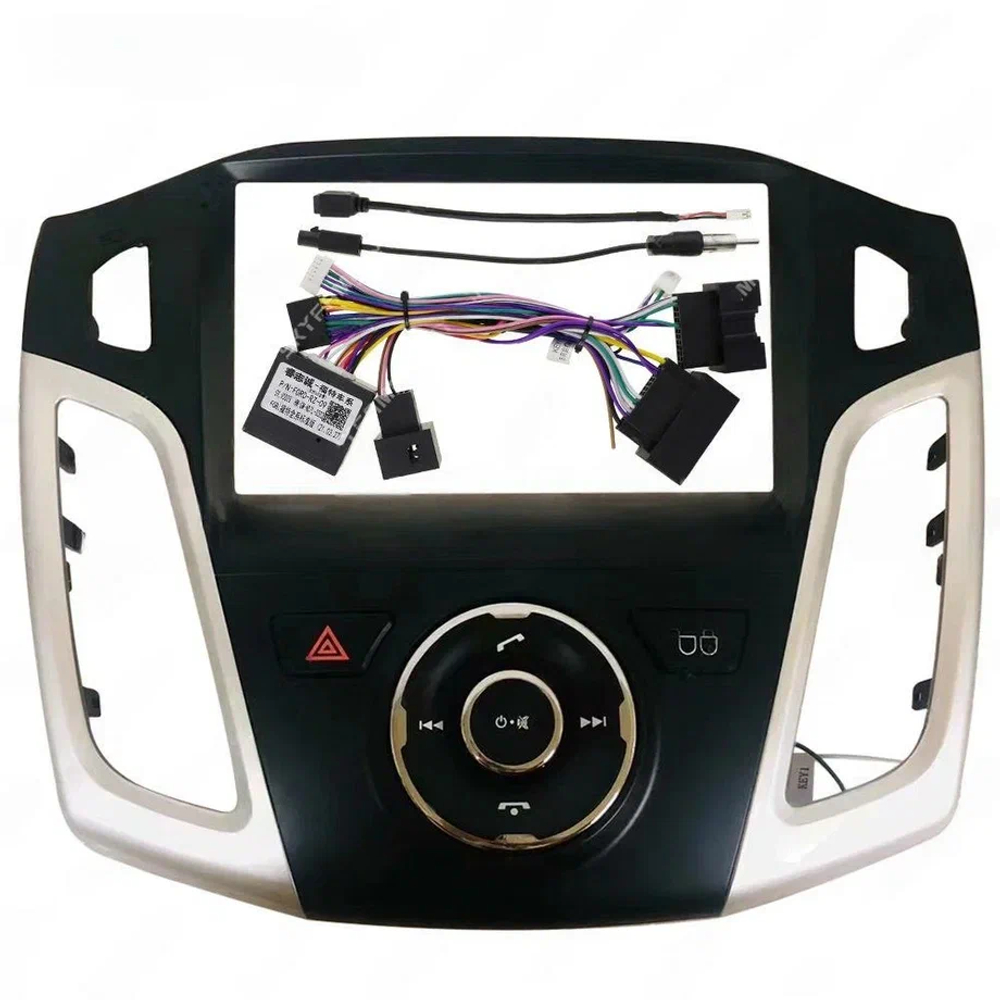 Магнитола для Ford Focus 3 2011-2019 (поддержка автопарковки) - Kuberg QLed, Android 13, TS20, CarPlay, SIM-слот