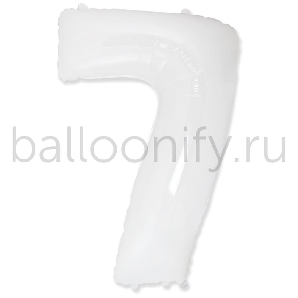 Шар ЦИФРА 7 White 40" 102 см