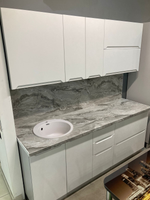 Модульная кухня "Тренто " 1800 Штукатурка белая