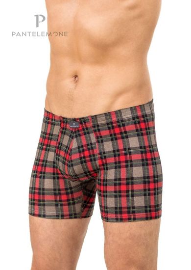 Трусы мужские боксеры Pantelemone PMHL-1257, клетка красная