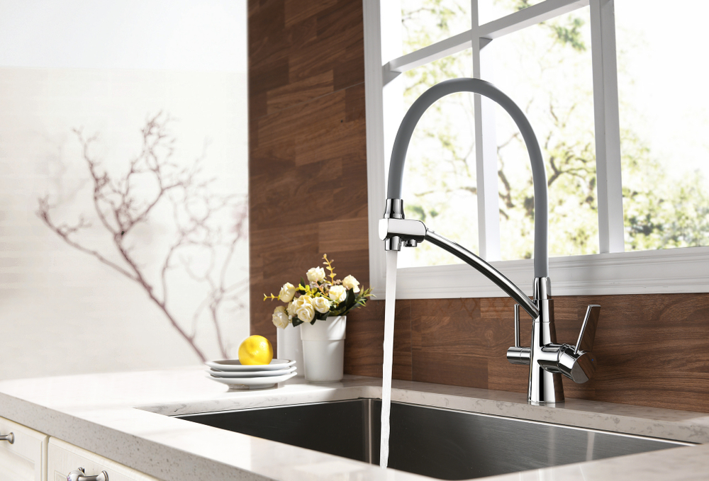 Смеситель для кухонной мойки Lemark Comfort (LM3071C-Gray)