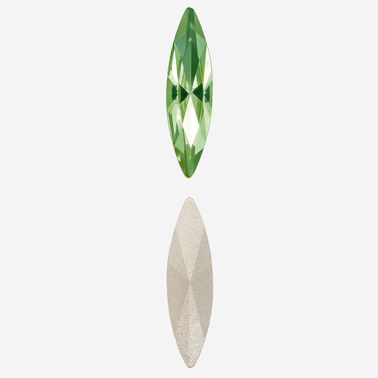 Кристалл Маркиз (Marquise Fancy Stone), оттенок "Перидот"/"Peridot", 15*4мм