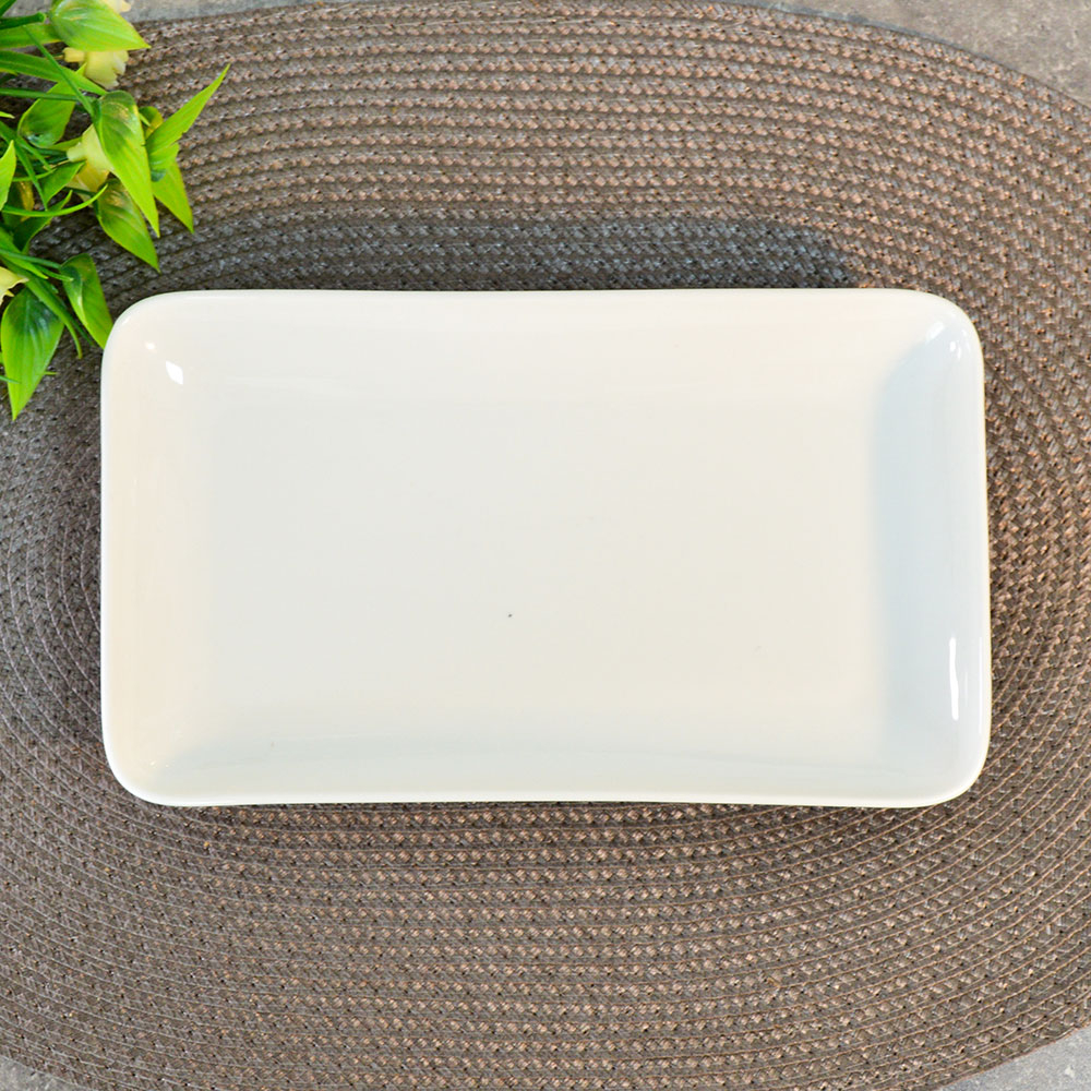 Блюдо сервировочное 22*13,5см эконом керамика (00113026)