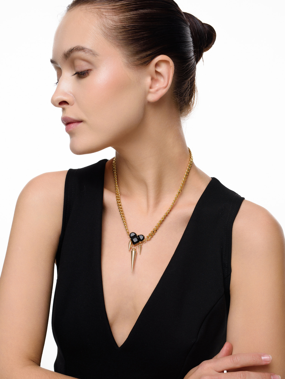 Колье "Black Soul Trio" Gold