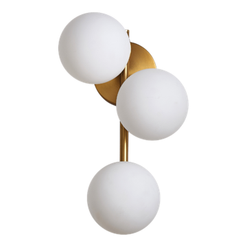 Настенный светильник 3*E27 ZRS.1895.03 латунь Blume Zortes