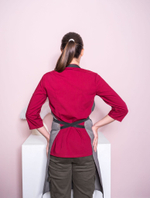 Фартук продавца "Семья" с отделочной строчкой