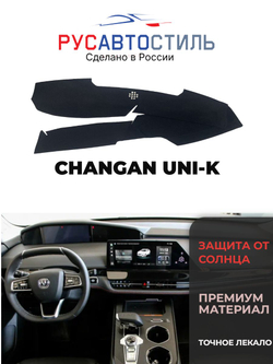 Накидка на панель из алькантары на CHANGAN UNI-K