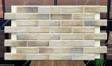 Клинкерная фасадная термопанель, плитка BestPoint Loft Brick Masala, ППУ (пенополиуретан), 1028x616 толщина 65 мм