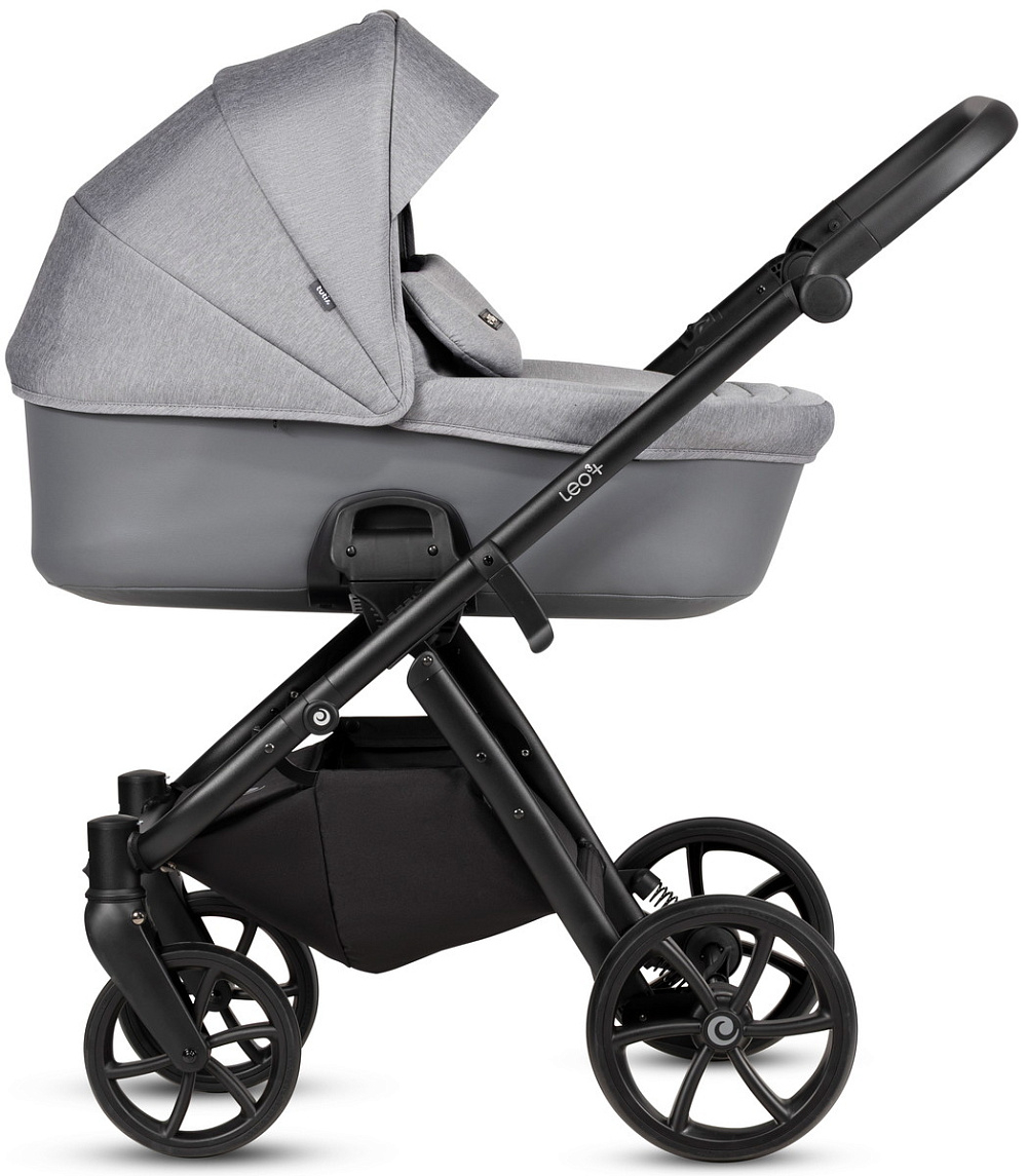 Детская коляска Tutis Leo 3 Plus 3 в 1 с автокреслом Elo Lux EduSky Black 1582227 Stone Grey