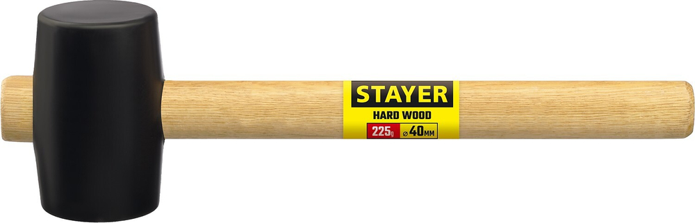 STAYER 225 г, чёрная резиновая киянка (20505-40)