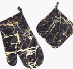 Прихватка в наборе варежкой «Marmo Nero»