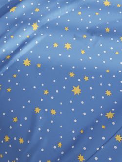 Простынь на резинке перкаль Сказка "Зимние звезды" 180x200 см