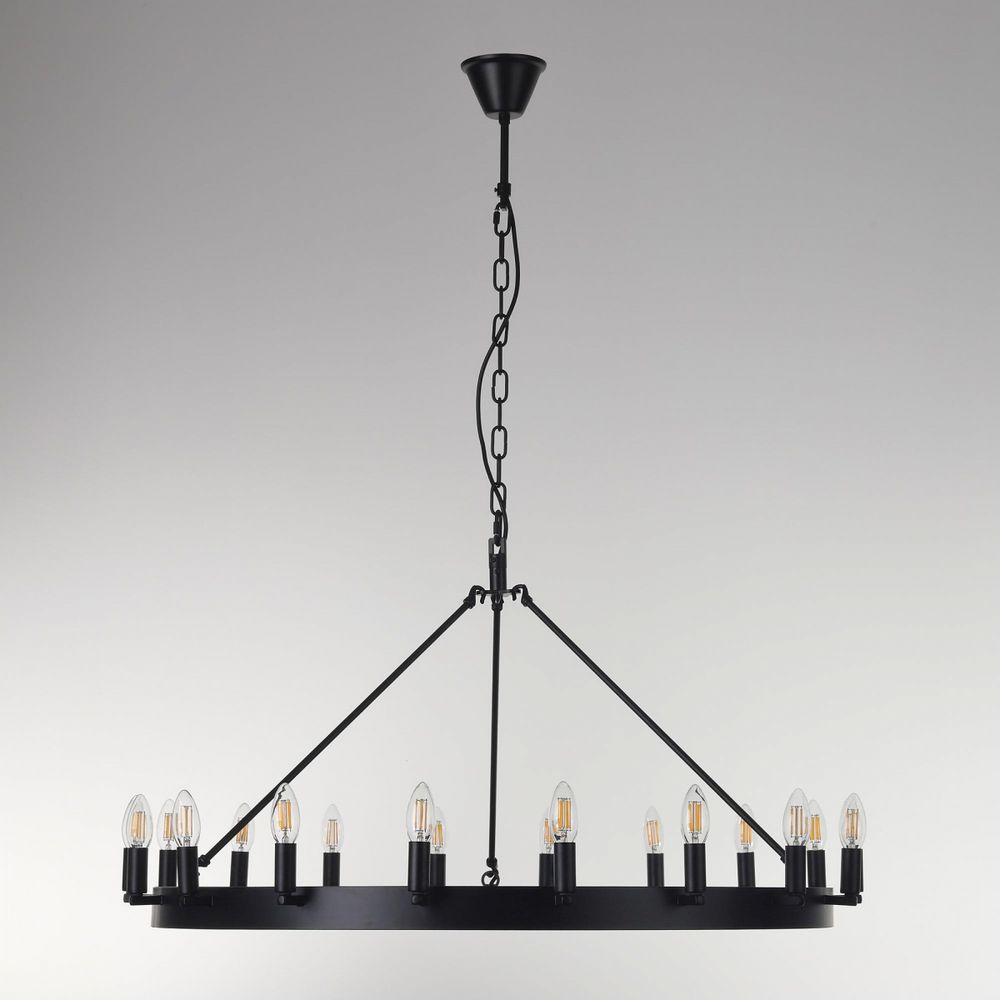 Citilux Смитсон CL470118 Люстра замковая подвесная Чёрная