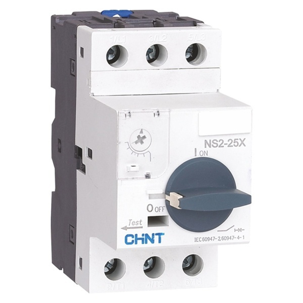 Автомат защиты двигателя NS2-25Х 2,5-4A с поворотной ручкой (R) Chint 495183
