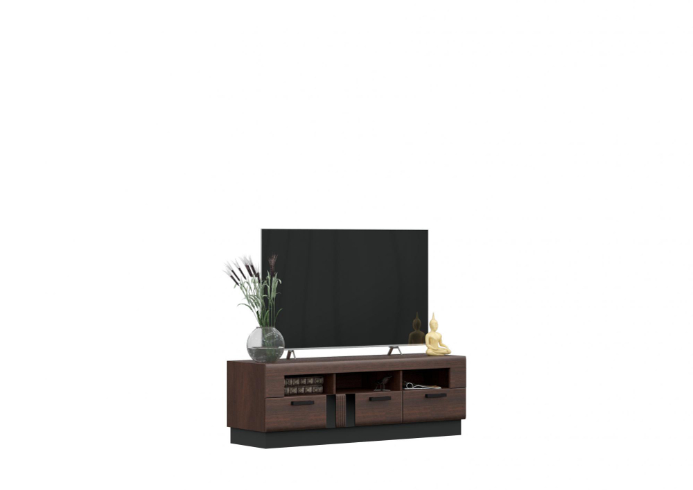 Тумба ТВ Магнолия, Дерево, Орех