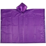 Дождевик-пончо 120 Мкрн 95см «Ультим» с капюшоном, на кнопках, фиолетовый ДоброСад
