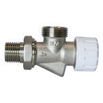 КЛАПАН термостатический со сгоном угловой осевой 1/2'' * 3/4'' нар/нар VRT