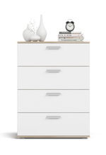 Комод LUX белый снег, сонома