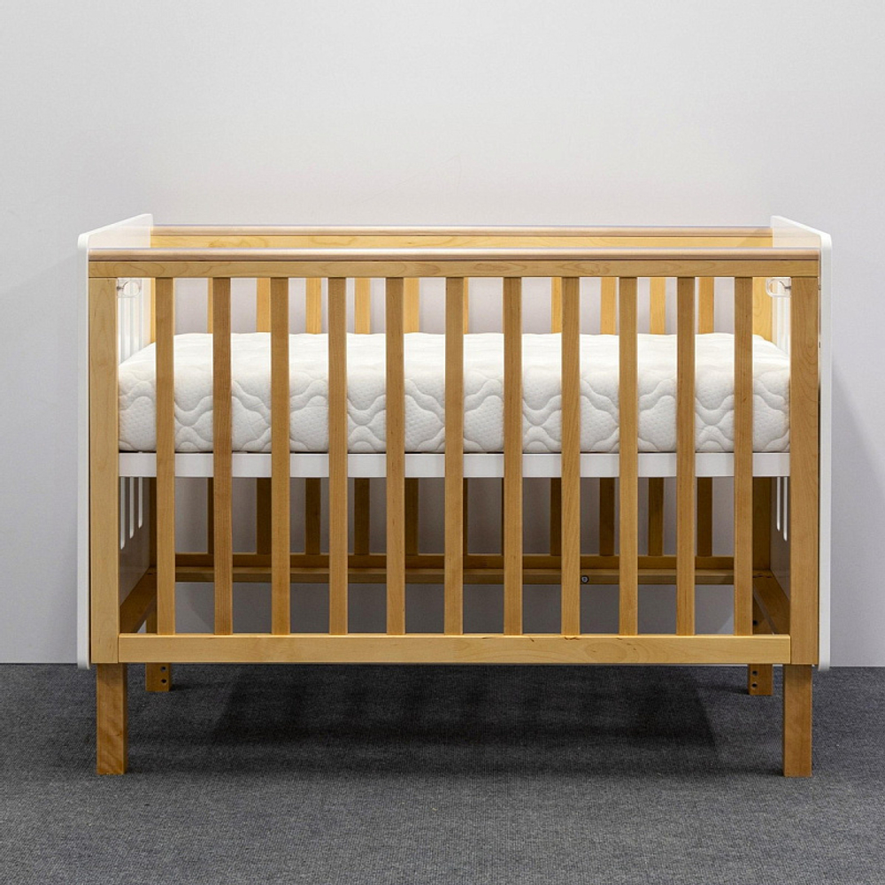 Кровать Antemi Mari 120х60 Ник 14 б/д Белый/Дерево