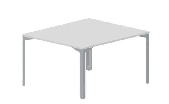 Составной стол на 2 рабочих места 118х136,6х75см (4 громмета)