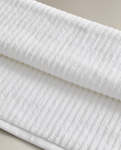 Zara Home - Ребристое полотенце для ванной с текстурой, белый, 30х50 см