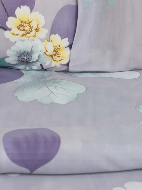 Постельное бельё 1,5сп Экономь и Я «Цветочная палитра» 143х215см, 145х214см, 50х70см1шт 60г/м2 микрофибра