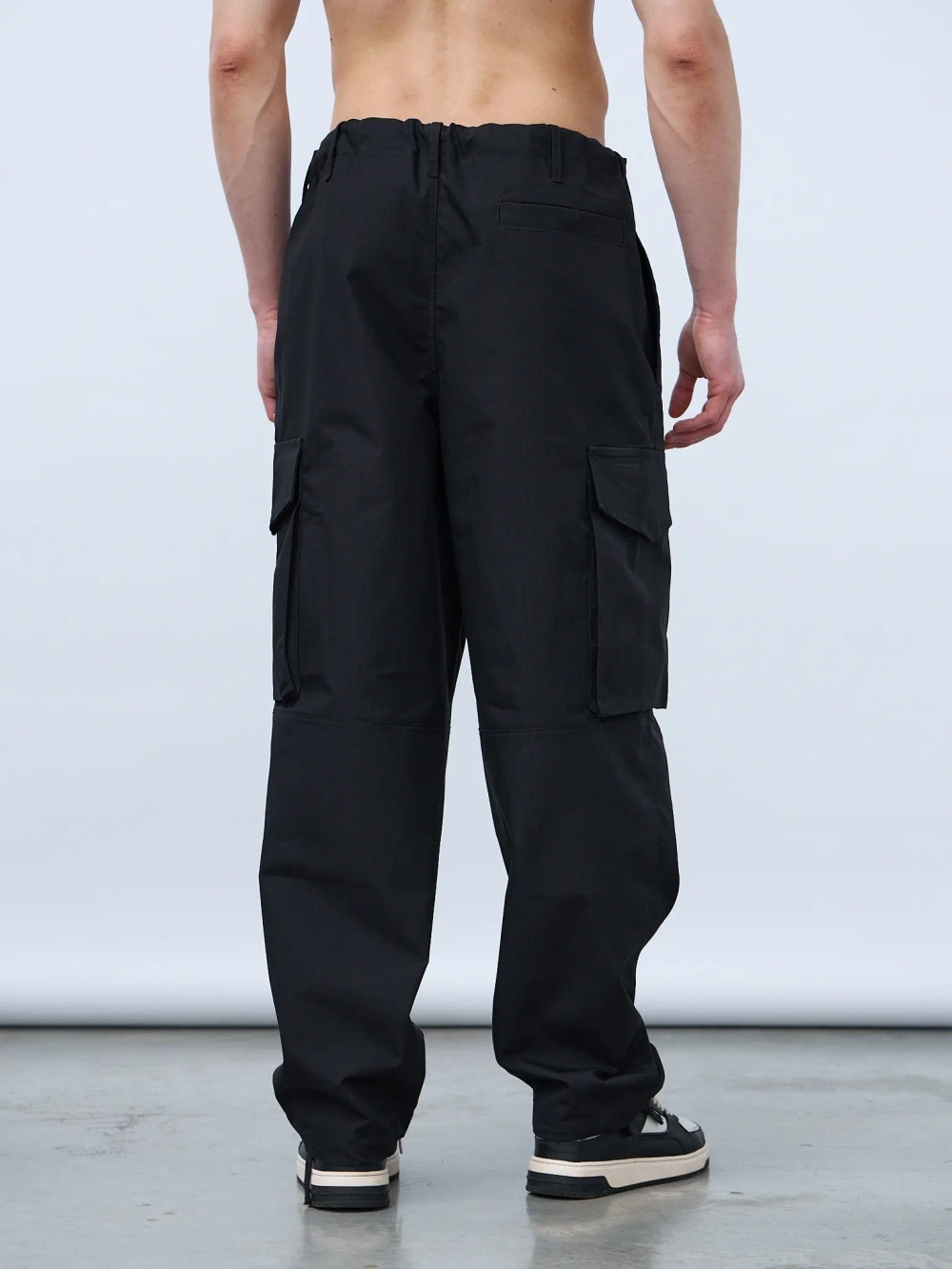 Брюки карго мужские (черный)