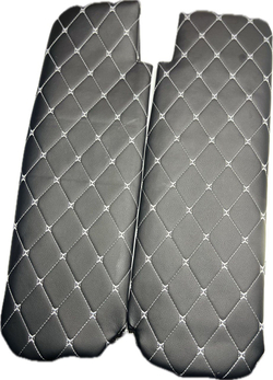 Чехлы на козырьки Газель Бизнес, Соболь, Валдай (белая нить Бабочка)