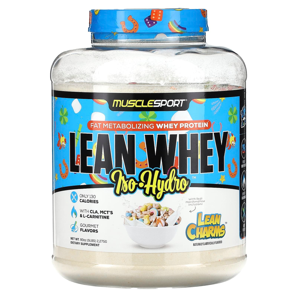 MuscleSport, Lean Whey, Iso-Hydro, Lean Charms, 2275 г (80 унций)