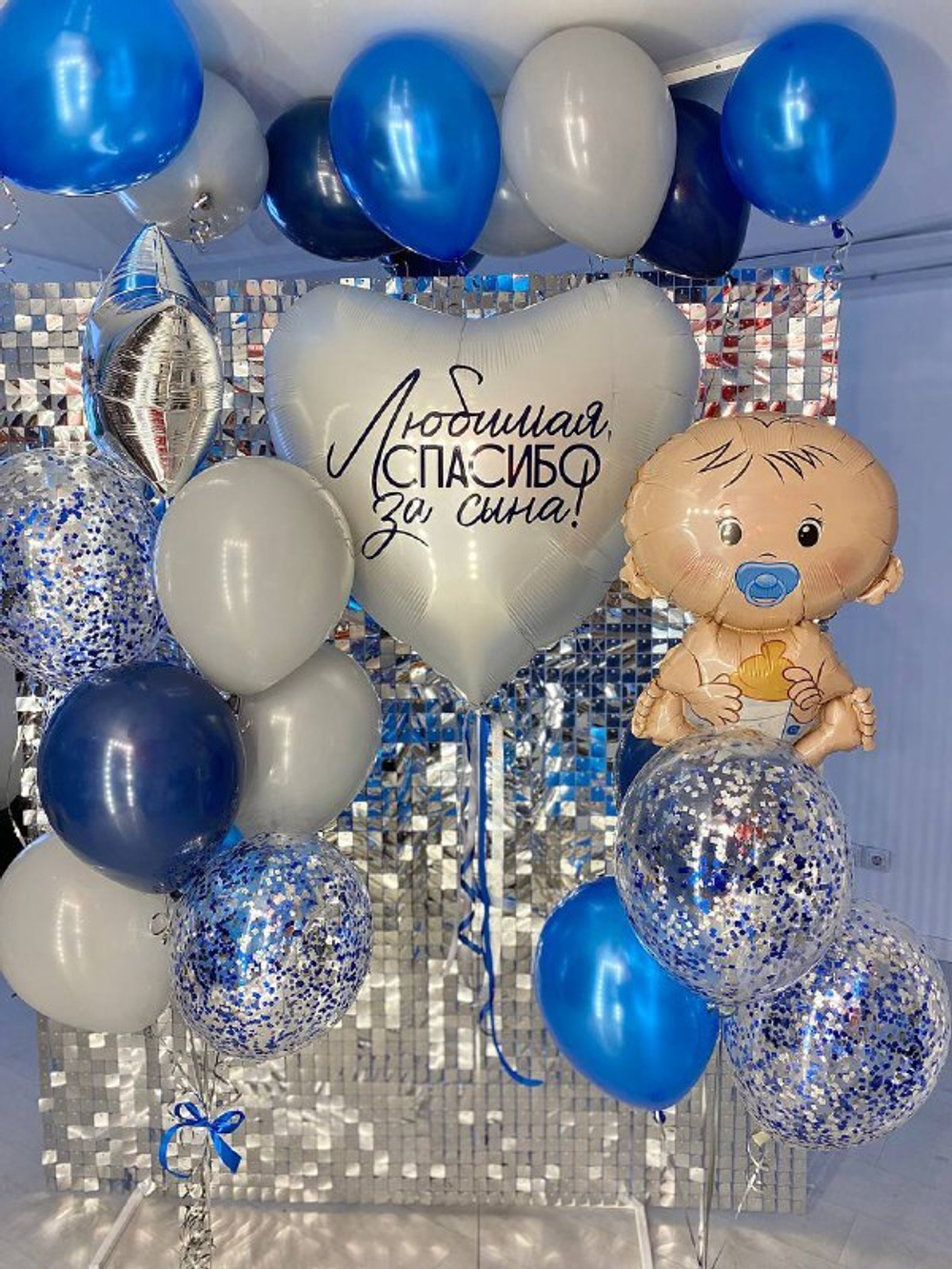 Воздушные шары на выписку сыну пупсик/малыш№7