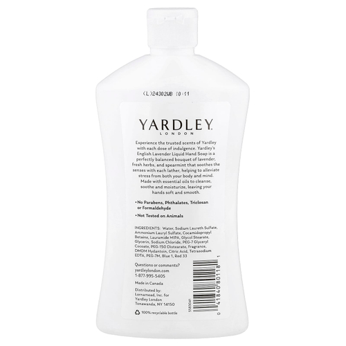 Yardley London, Роскошное мыло для рук, английская лаванда, 473 мл (16 жидк. унц.)