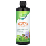 Nature's Way, органическое льняное масло, суперлигнан, 720 мл (24 жидк. унции)