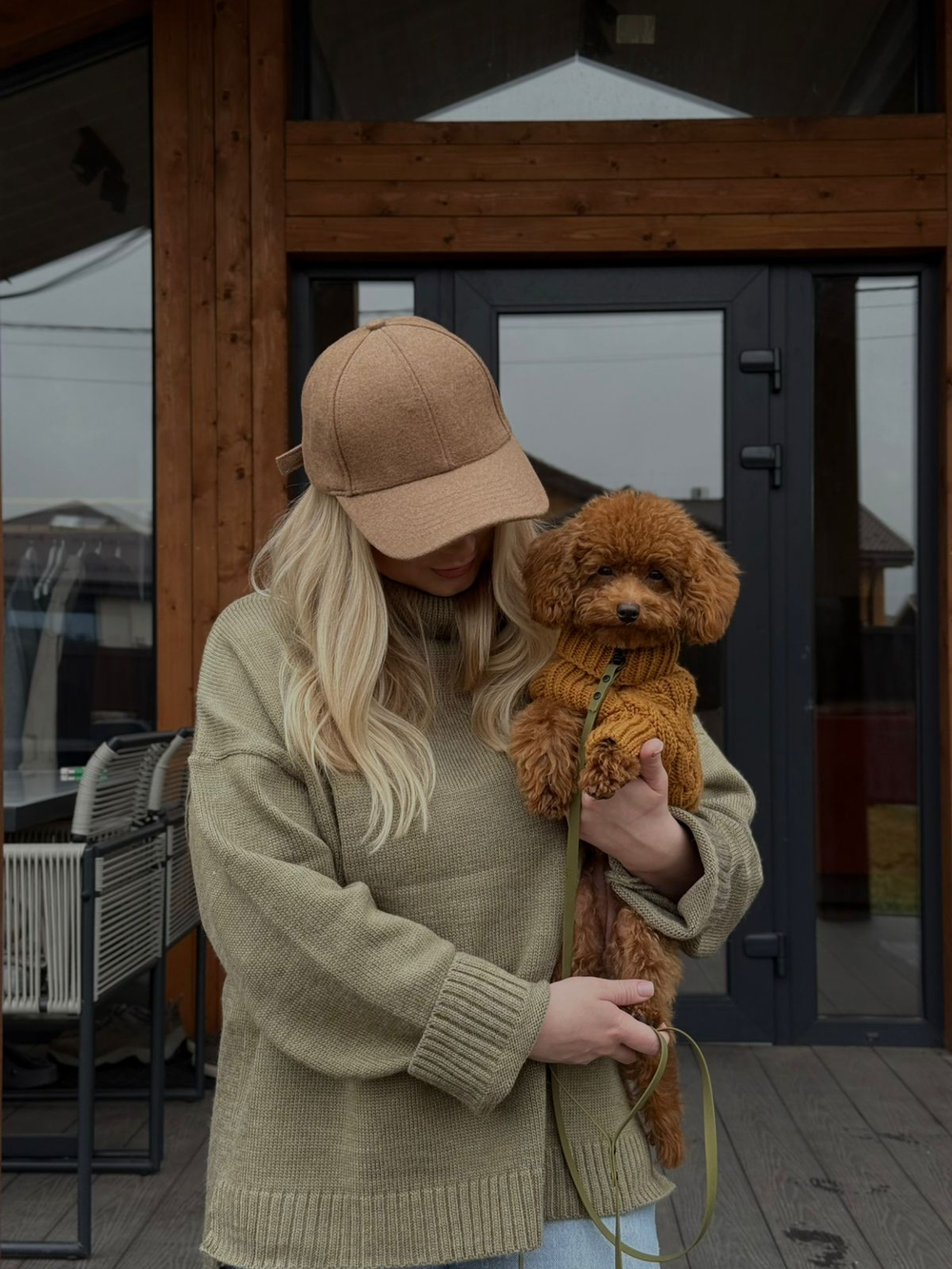 Поводок для мальтпу , мелких собак , 10 мм , 3 м , хаки