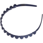 Ободок для волос пластиковый «Province - Sofia», кружки, микс 6 цветов, 1,2 см