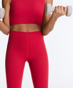 OYSHO Компрессионные легинсы Extra Compressive Core Control длиной 65 см, красный