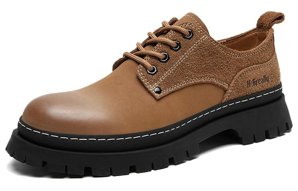 HLA Cow Split Leather Work Boots Men"s