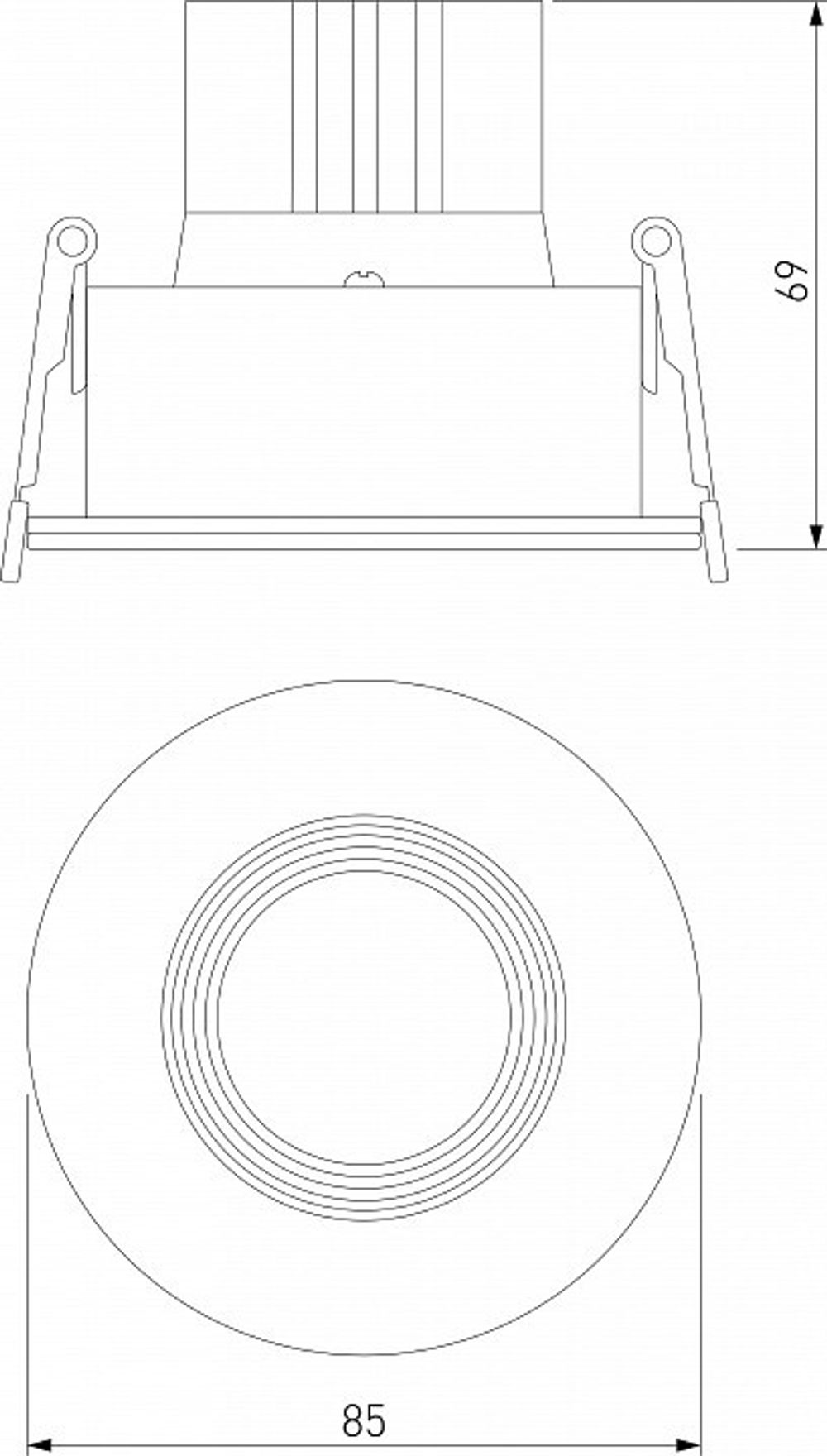 Встраиваемый светильник Elektrostandard Artis a066135
