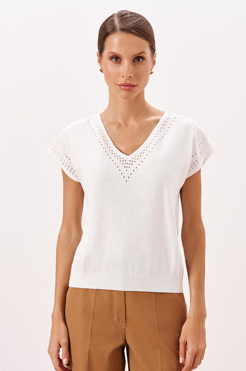 23278 Джемпер женский (молочный)