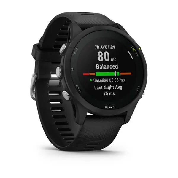 Умные часы Garmin Forerunner 255 Music Wi-Fi, черный (010-02641-30)