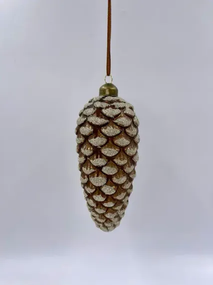 Набор елочных украшений Шишки 15х6,8 см., коричневый, 3 шт., Christmas DeLuxe (13123)