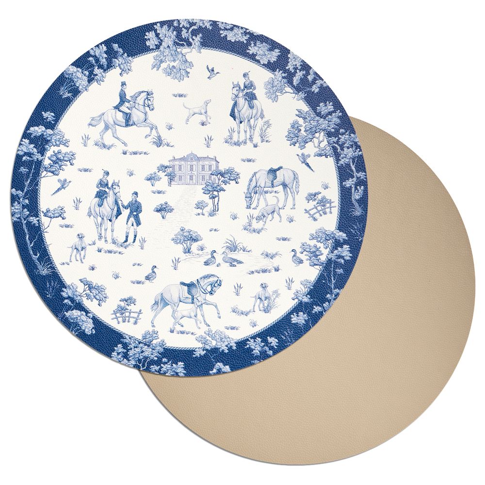 НАБОР ПОДСТАНОВОЧНЫХ САЛФЕТОК "DE JOUY" ИЗ 2 ШТ., ДИАМЕТР=38 СМ